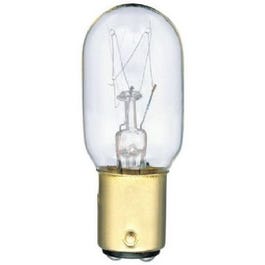 Tubular Light Bulb, Clear, Bayonet Base, 25-Watts