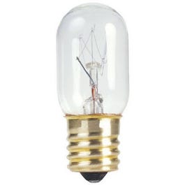 Tubular Light Bulb, Clear, 120V, 15-Watts