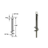 PrimeLine/SlideCo N6729 Bi-Fold Door Top Guide Pivot Rod