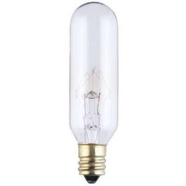 Tubular Light Bulb, Candelabra Base, Clear, 100 Lumens, 15-Watts