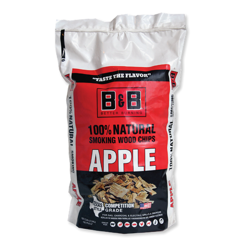 B & B Charcoal Apple Wood Chips for Smoking