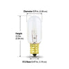 Feit Electric 40W Soft White (2700K) E17 Base T7 Clear Dimmable Incandescent Sign and Appliance Light Bulb