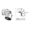 Deflect-O DE904 Aluminium Vent Elbow ~ 4