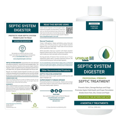 Unique Drain + Septic Septic System Digester Liquid