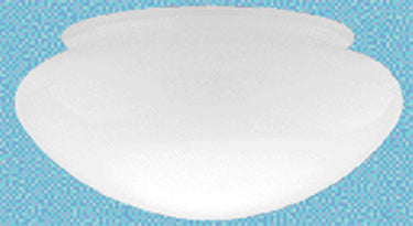 GLASS SHADE MUSHROOM 8  WHITE