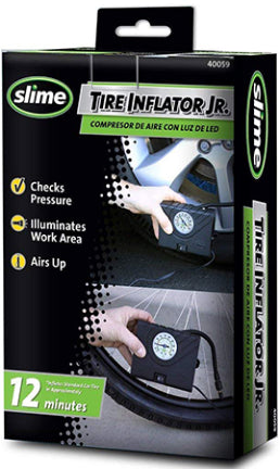 SLIME TIRE INFLATOR JR 12 MINUTES