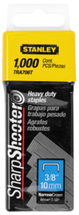 HD STAPLES 3/8IN YEL/BLA 1000PK