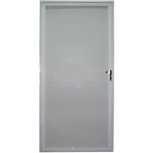 Croft Imperial Style 32 In. W x 80 In. H x 1-7/8 In. Thick White Full View Aluminum Storm Door