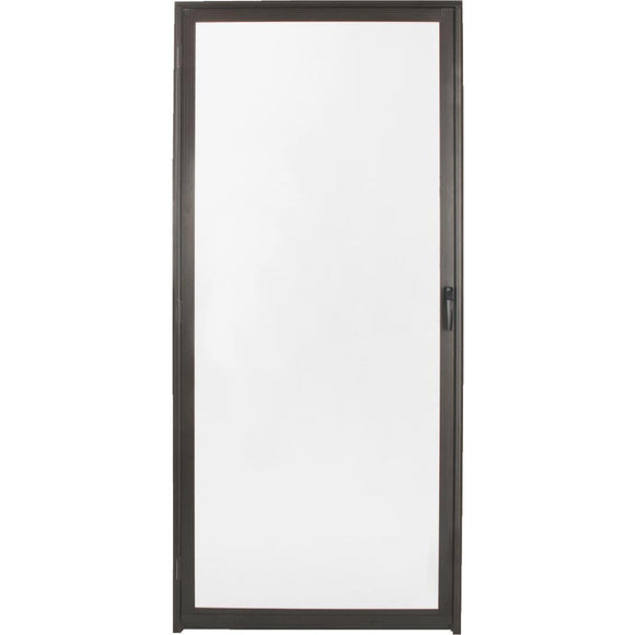 Croft Imperial Style 36 In. W x 80 In. H x 1-7/8 In. Thick Bronze Full View Aluminum Storm Door