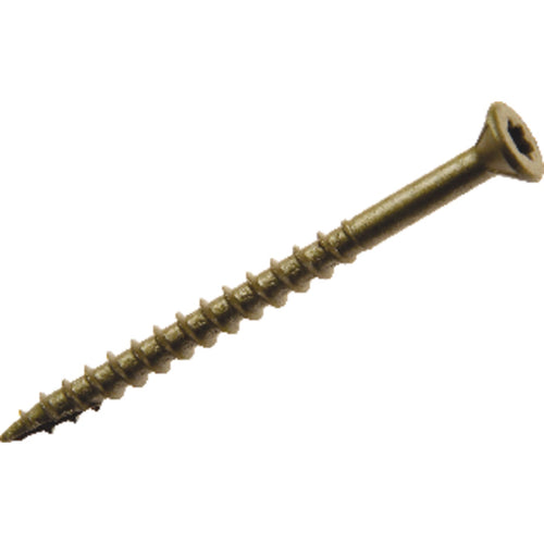 Grip-Rite PrimeGuard Plus #8 x 1-5/8 In. Gold Star Wood Deck Screw (25 Lb. Pail)