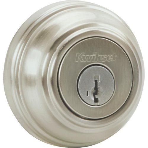 Kwikset Signature Series Satin Nickel Single Cylinder Deadbolt