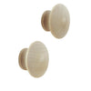 Amerock Allison Wood 1-1/2 In. Cabinet Knob, (2-Pack)