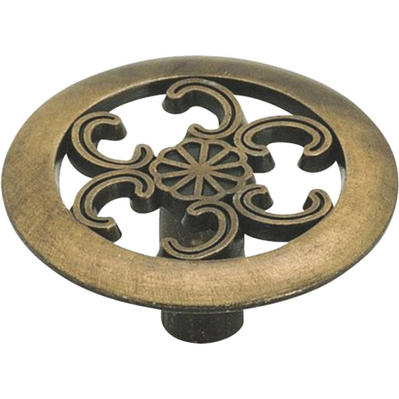 Amerock Allison Antique Brass 1-1/2 In. Cabinet Knob