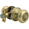 Kwikset Signature Series Antique Brass Juno Entry Door Knob with SmartKey