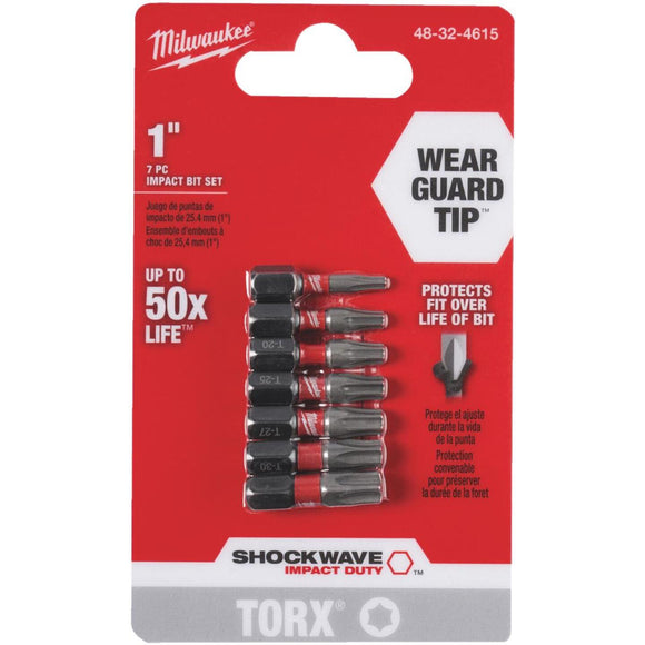 Milwaukee 7-Piece Impact Screwdriver Bit Set