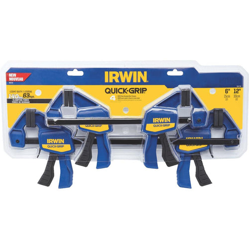 Irwin Quick-Grip One-Hand Bar Clamp Set (4-Piece)