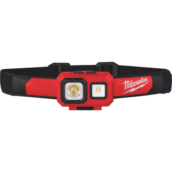 Milwaukee TrueView 450 Lm. LED Spot/Flood Headlamp, Red & Black