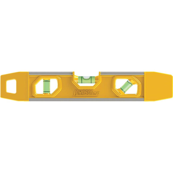 Johnson Level 9 In. Rubber Edge Aluminum Magnetic Torpedo Level