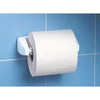 Homz Deluxe White Plastic Wall Mount Toilet Paper Holder