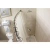 Moen Curved 54 In. To 72 In. Adjustable Fixed Shower Rod in Brushed Nickel