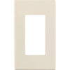 Leviton Decora Plus 1-Gang Poly Carbonate Screwless Decorator Wall Plate, Light Almond