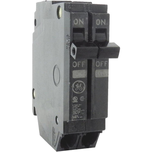 GE THQP 15A Double-Pole Standard Trip Circuit Breaker