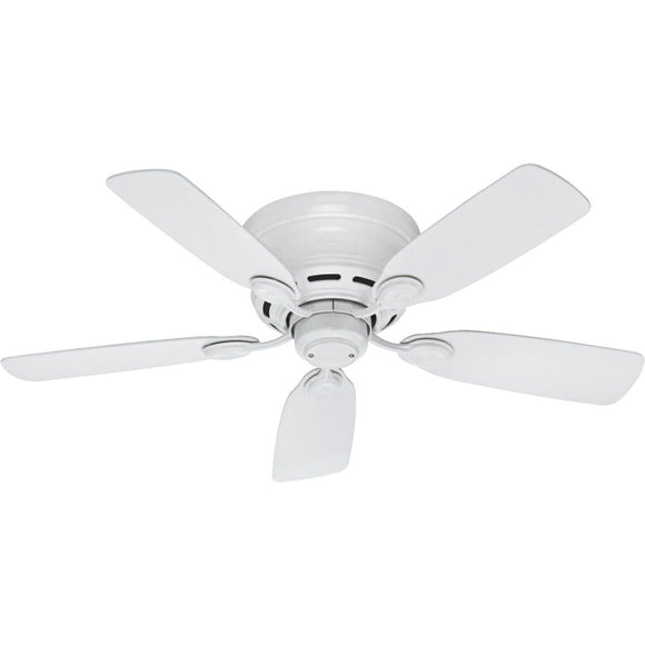 Hunter Low Profile IV 42 In. White Ceiling Fan