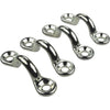 Seachoice 1-7/8 In. L x 3/8 In. ID Chrome Plated Zinc Eye Strap (4-Pack)