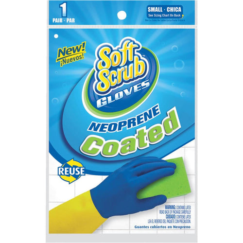 Soft Scrub Small Neoprene Coated Latex Rubber Glove