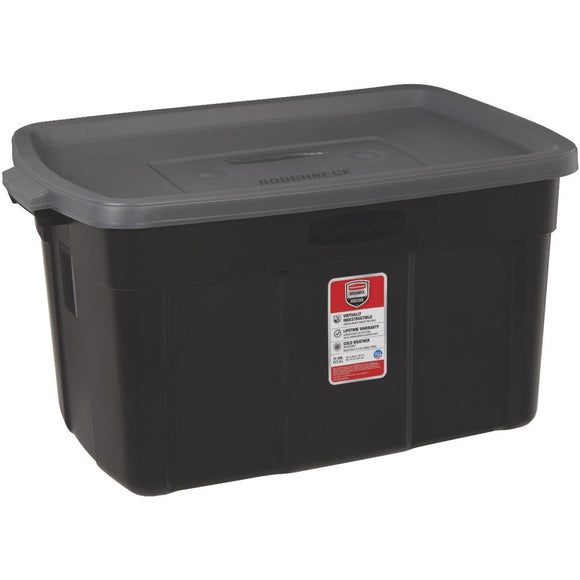 Rubbermaid Roughneck 31 Gal. Black Storage Tote