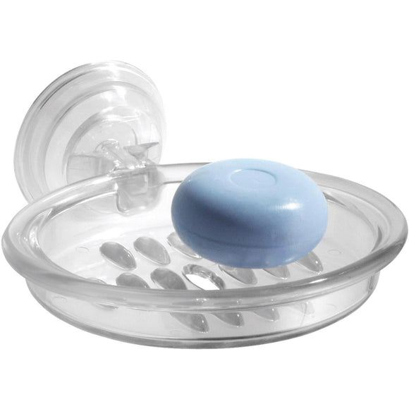 InterDesign Power Lock Clear Soap Dish