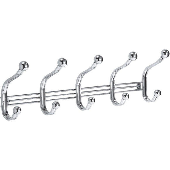 iDesign York Lyra Chrome 5-Hook Rack