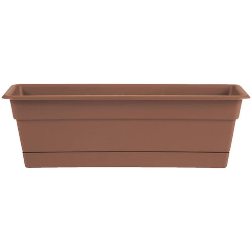 Bloem Dura Cotta 24 In. Plastic Terra Cotta Flower Box