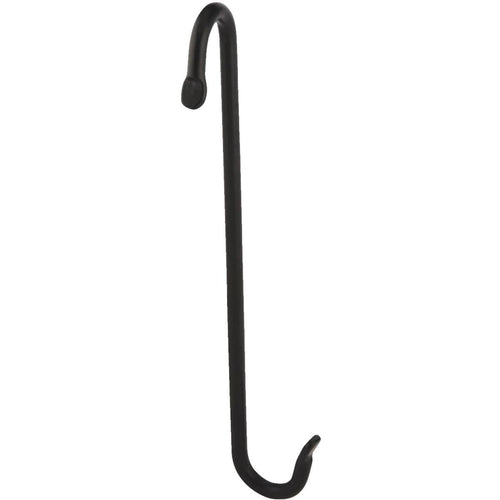 Panacea 8 In. Black Powder-Coated Wrought Iron S-Hook Plant Hanger