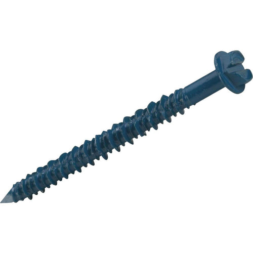 Hillman 3/16 In. x 1-3/4 In. Hex Washer Tapper Concrete Screw Anchor (100 Ct.)