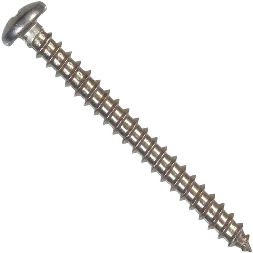 Hillman #10 x 2-1/2 In. Phillips Pan Head Stainless Steel Sheet Metal Screw (100 Ct.)