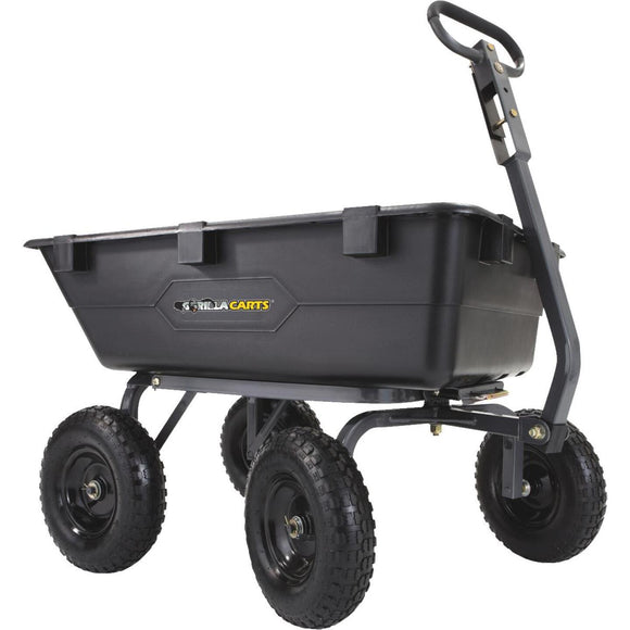 Gorilla Carts 6.5 Cu. Ft. 1200 Lb. Poly Tow-Behind Garden Cart