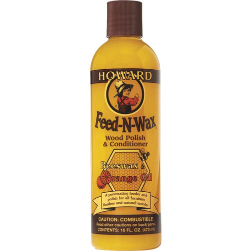 Howard 16 Oz. Feed-N-Wax Wood Polish & Conditioner