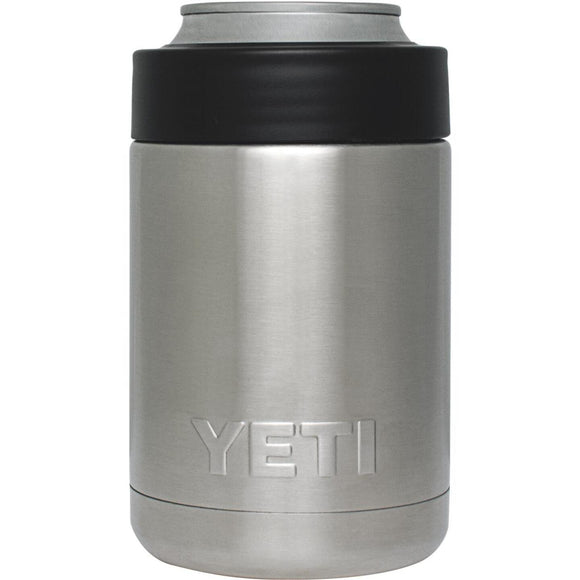 Yeti Rambler Colster 12 Oz. Silver Stainless Steel Insulated Drink Holder