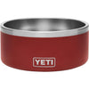 Yeti Boomer 8 Stainless Steel Brick Red Dog Food Bowl