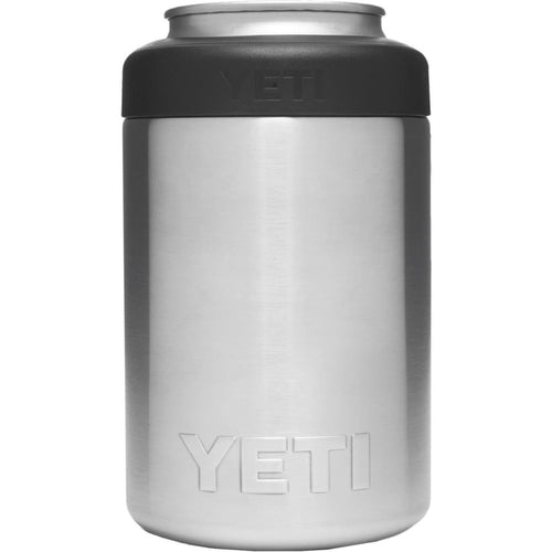 Yeti Rambler Colster 12 Oz. Silver Stainless Steel Insulated Drink Holder with Load-And-Lock Gasket