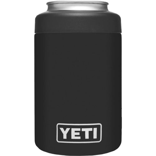 Yeti Rambler Colster 12 Oz. Black Stainless Steel Insulated Drink Holder with Load-And-Lock Gasket