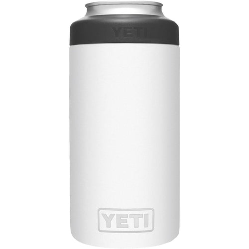 Yeti Rambler Colster Tall 16 Oz. White Stainless Steel Insulated Drink Holder with Load-And-Lock Gasket