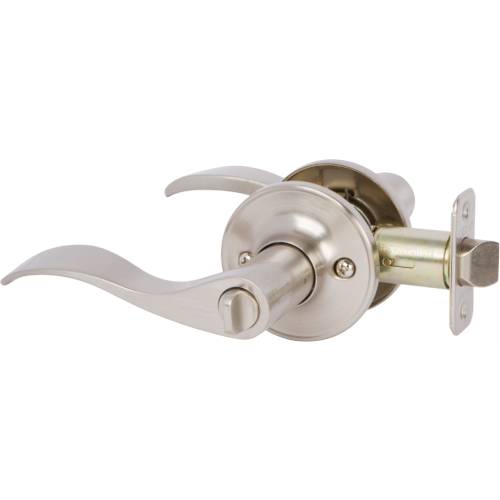 Delaney Hardware New Bennett Lever Privacy Satin Nickel