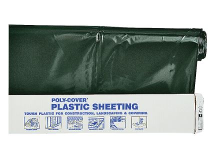 Orgill Poly 4X20-B Poly Film 4 Mil Black Polyethylene Film