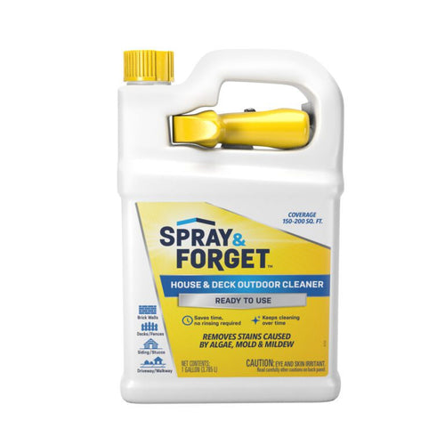 Spray & Forget House & Deck Outdoor Cleaner with Nested Trigger Spray Bottle