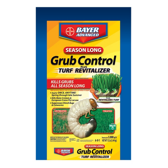 BAYER ADVANCED SEASON LONG GRUB CONTROL PLUS TURF REVITALIZER 5M