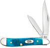 Case Sawcut Jig Caribbean Blue Bone Peanut Knife