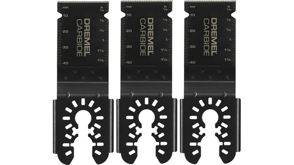 Dremel Universal 1-1/8 in. Carbide Flush Cutting Oscillating Multi-Tool Blade (3-Piece)