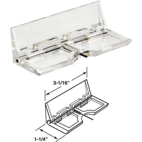 Defender Security Glass Surface Flip Patio Door Lock (2-Pack)